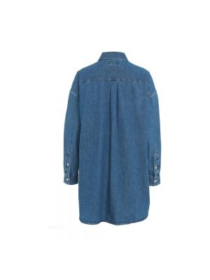 Oversize bluse Polo Ralph Lauren blau