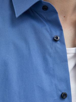 Koszula slim fit bawełniana Hugo niebieska
