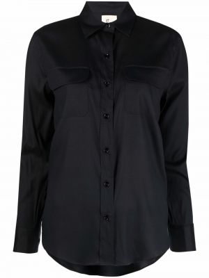 Šilkinė marškiniai Paula juoda