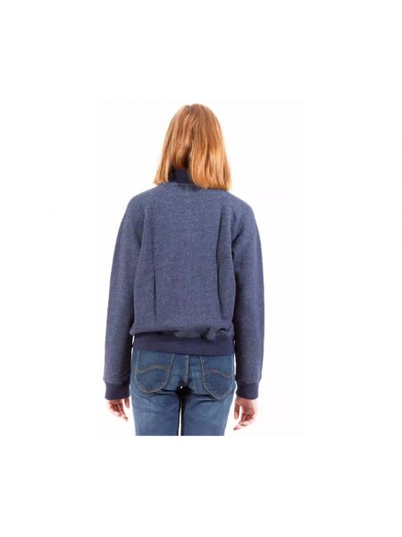 Sweter z kieszeniami Gant niebieski