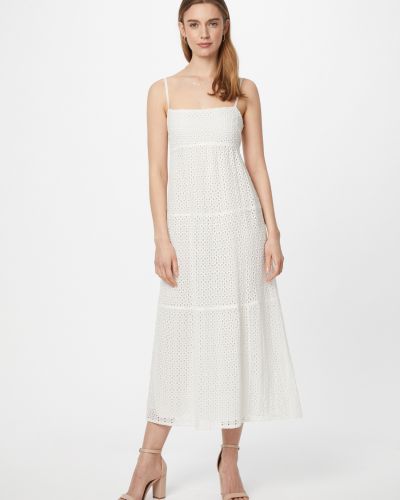 Μάξι φόρεμα Bardot λευκό