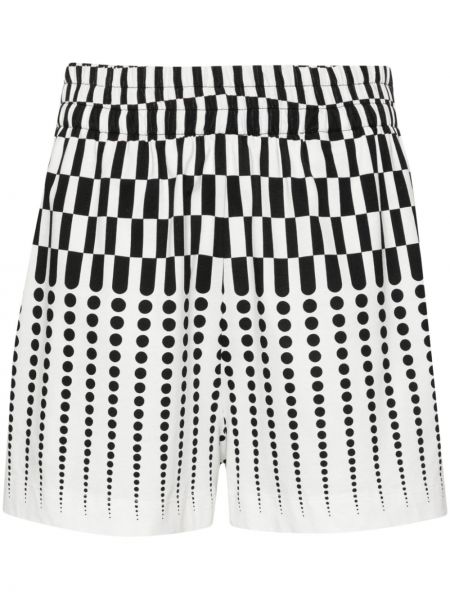 Shorts en coton à imprimé à motif géométrique Dries Van Noten