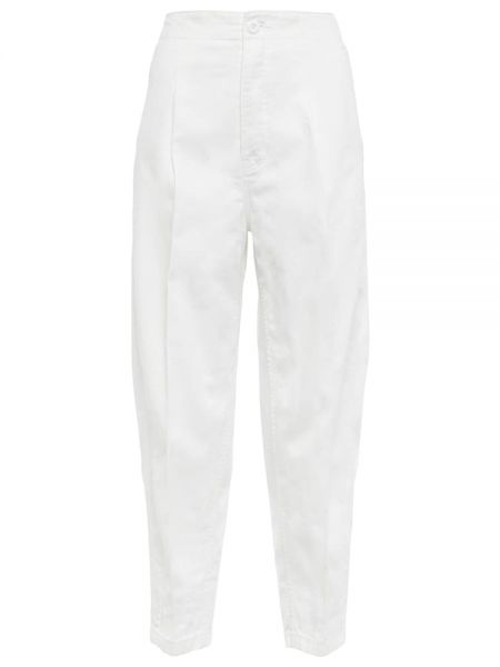 Skinny džíny s vysokým pasem Polo Ralph Lauren bílé