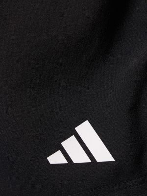Csíkos rövidnadrág Adidas Performance fekete