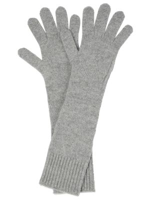 Rękawiczki z kaszmiru Khaite szare