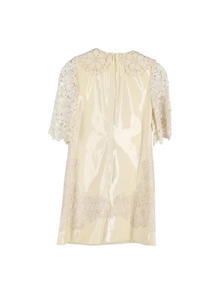 Vestido de cuero Dolce & Gabbana Pre-owned beige