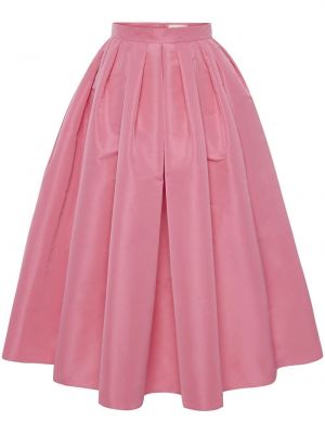 Jupe longue taille haute Alexander Mcqueen rose