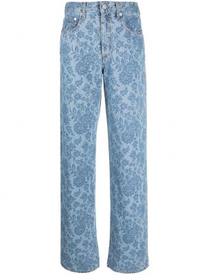 Geblümte jeans mit print ausgestellt Alessandra Rich