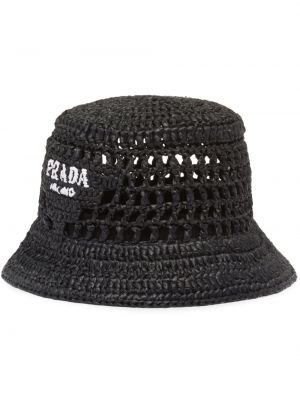 Pīts cepure ar izšuvumiem Prada melns