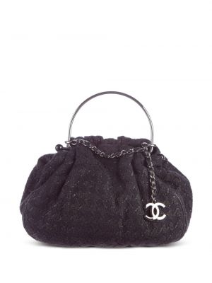 Tvídová nákupná taška Chanel Pre-owned