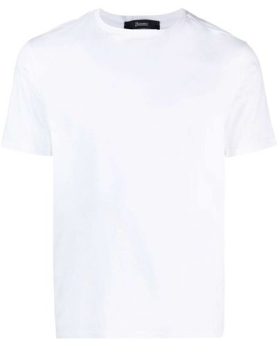Тениска с кръгло деколте Herno бяло