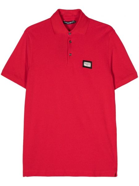 Polo krekls Dolce & Gabbana sarkans