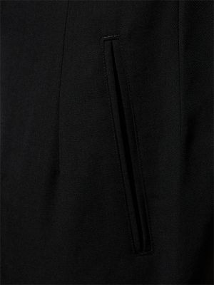 Kurtka wełniana asymetryczna Yohji Yamamoto czarna