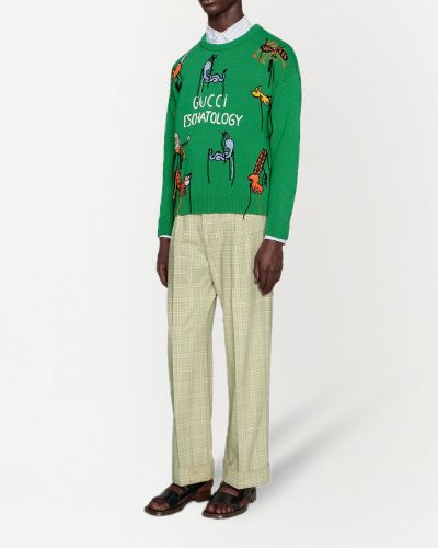 Jersey de tela jersey Gucci verde