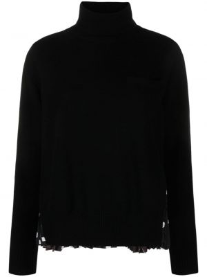 Sweter z nadrukiem Sacai czarny
