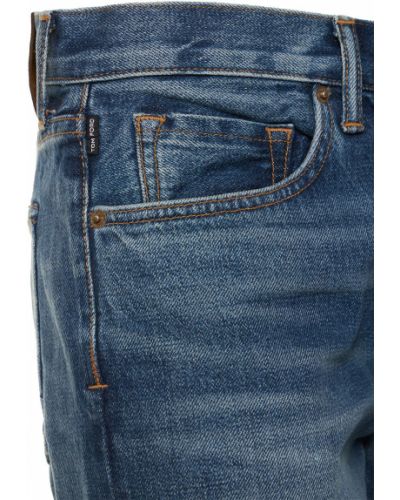 Jeansy bawełniane Tom Ford niebieskie