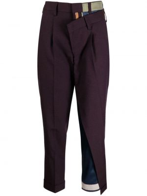 Pantaloni asimmetrici Kolor viola