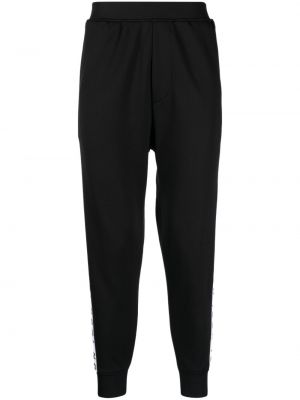 Pantaloni sport cu imagine Dsquared2 negru