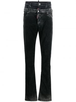 Straight jeans Dsquared2 schwarz