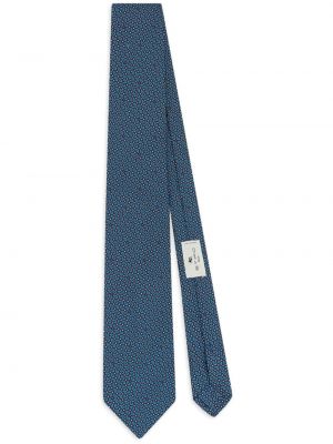 Zīda kaklasaite ar lāsīšu rakstu Etro zils