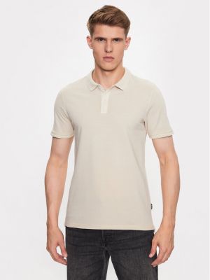 Polo slim Only & Sons beige
