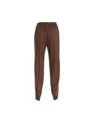 Pantalones de chándal de cuero Etro marrón