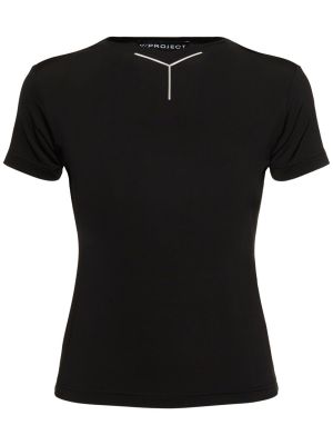 Μπλούζα από ζέρσεϋ Y Project μαύρο