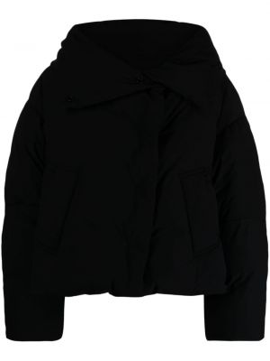 Péřová bunda s kapucí Iro černá