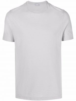 T-shirt mit rundem ausschnitt Zanone grau