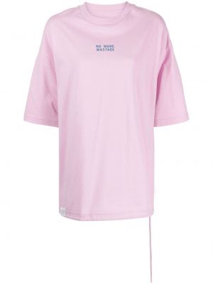 Raštuotas medvilninis marškinėliai Izzue rožinė