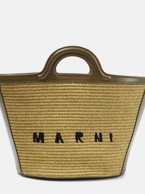 Borsa shopper Marni marrone