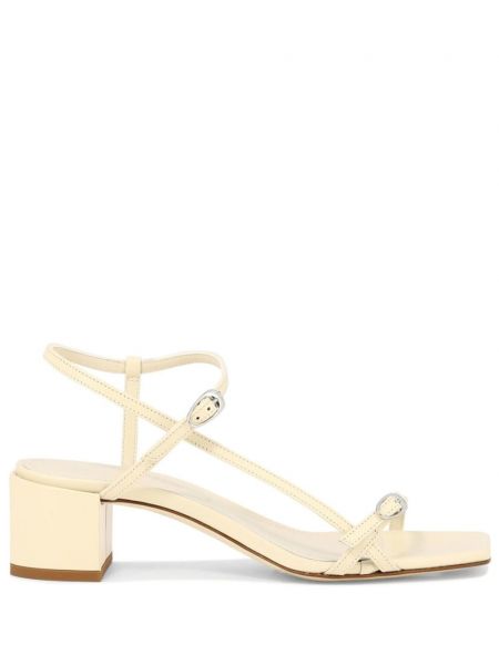 Slingback leder riemchensandalen Aeyde beige