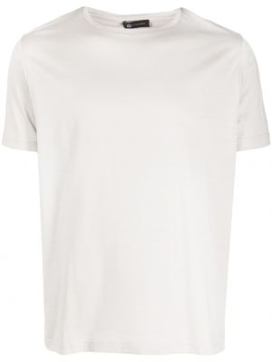 Bavlněné hedvábné tričko Colombo béžové