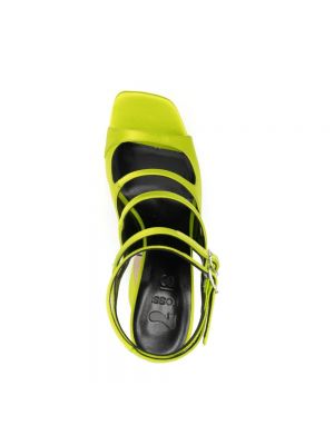 Sandalias con tacón de tacón alto Sergio Rossi amarillo