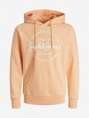 Kapučdžemperis Jack & Jones oranžs