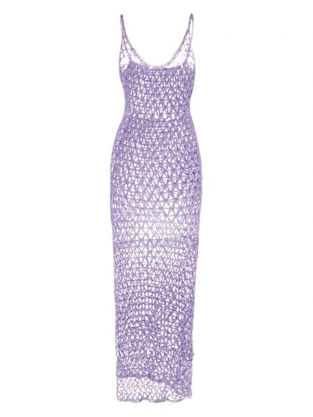 Silkki nauhallinen mekko Paramidonna violetti