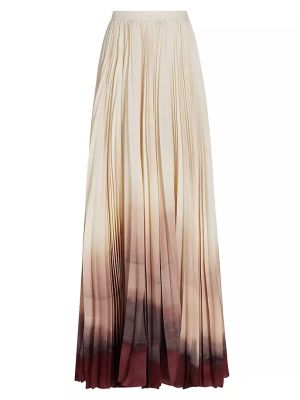 Плиссированная юбка макси Sif Altuzarra, ivory colorscape