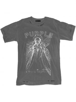 T-shirt aus baumwoll mit print Purple Brand