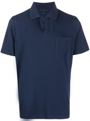 Поло тениска с джобове Sease синьо