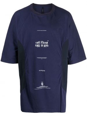 T-krekls ar apdruku Iso.poetism zils