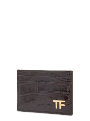 Kožená peňaženka Tom Ford zlatá