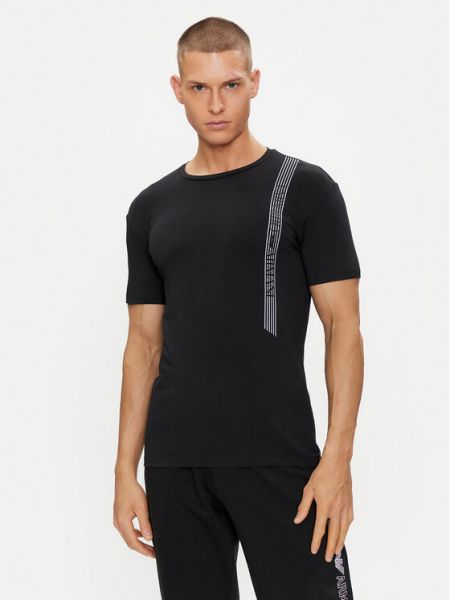 Slim fit priliehavé tričko Emporio Armani Underwear čierna