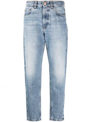 Kõrge vöökohaga teksapüksid Brunello Cucinelli sinine