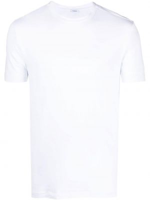 T-shirt en coton avec manches courtes Malo blanc