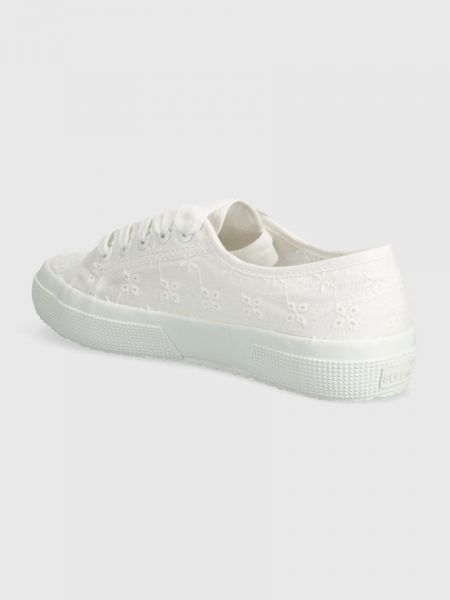 Virágos sneakers Superga fehér