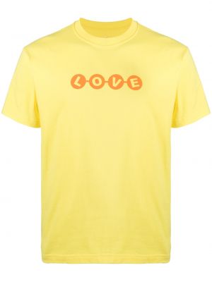 Camiseta con estampado Poggys Box amarillo