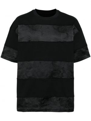 T-shirt en jacquard Feng Chen Wang noir