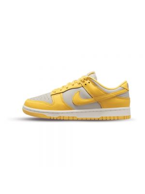 Sneakersy skórzane Nike Dunk żółte