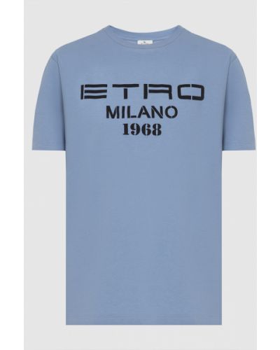 Футболка Etro, блакитна