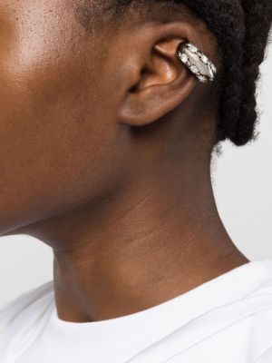 Ohrring mit kristallen Alexander Mcqueen silber